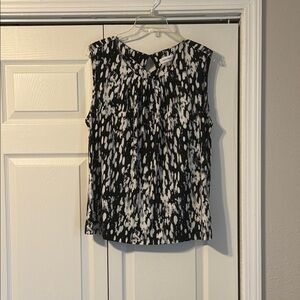 Calvin Klein Monochrome Sleeveless Blouse